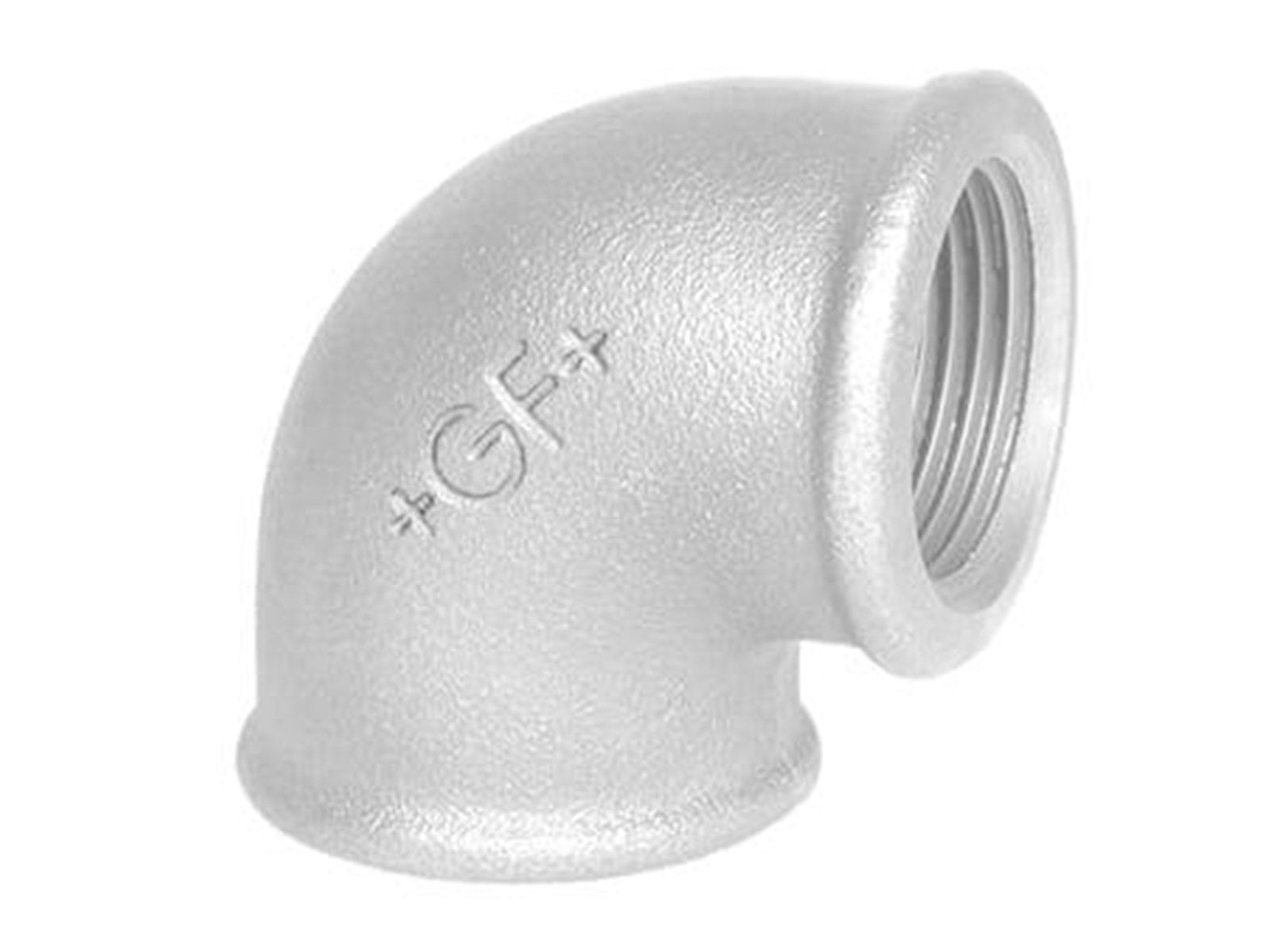 +GF+ Elbow 90° galvanized for f 1 1/2 x 1 +GF+ Elbow 90° galvanized for f 1 1/2 x 1